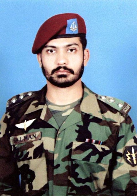 Captain Salman Farooq Shaheed.DOM - 10 July 2007 during Operation Sunrise.103 PMA Long Course.3rd Commando Battalion || Zarrar SSG ATU. Tamgha e Basalat (TBt), Sitara e Basalat (SBt)